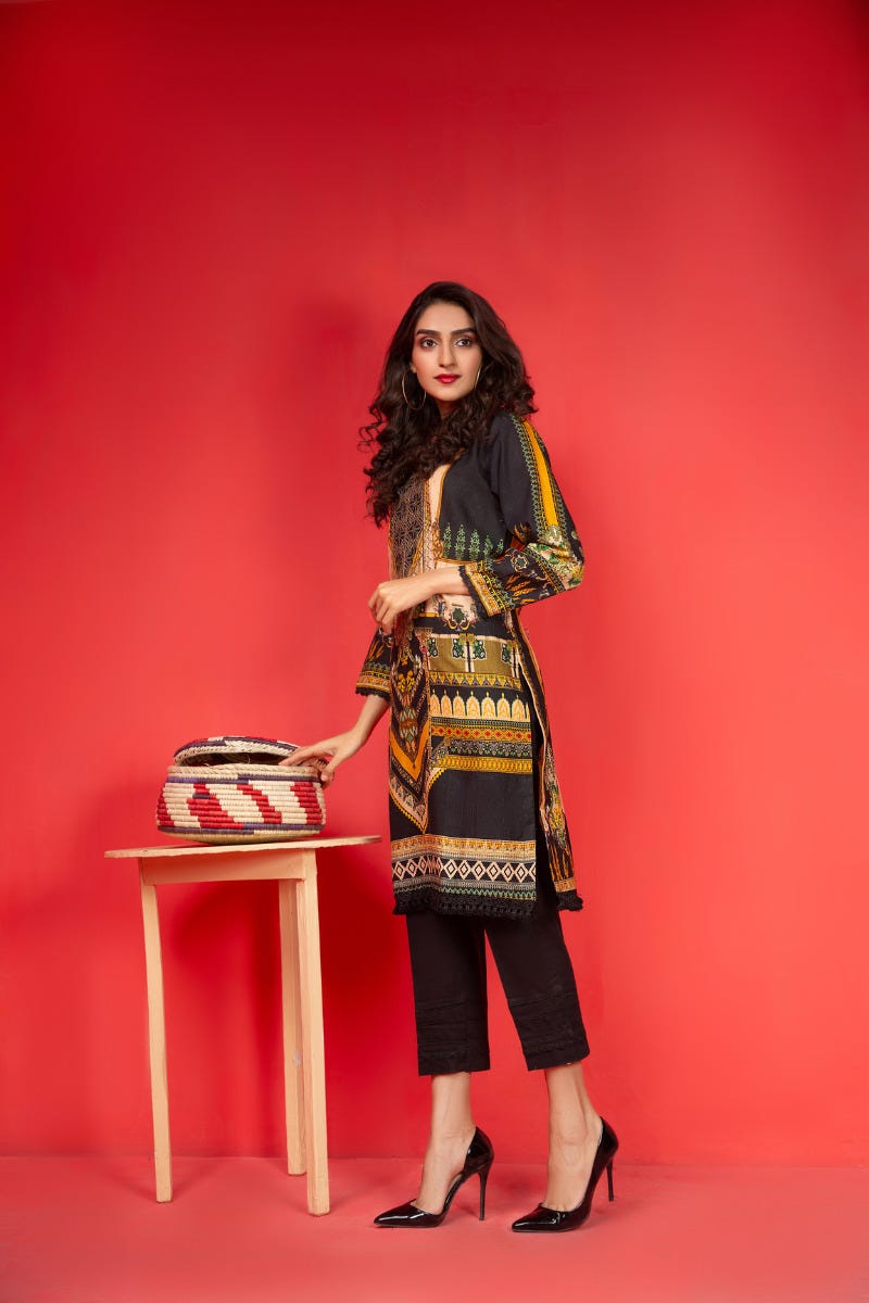 Khadar Ready to Wear Handwork 2 Pcs Dress by Zaiwa 08