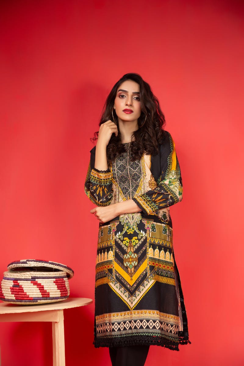 Khadar Ready to Wear Handwork 2 Pcs Dress by Zaiwa 08