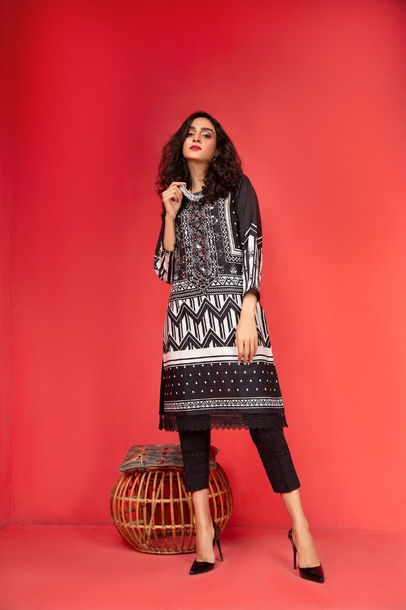 Khadar Ready to Wear Handwork 2 Pcs Dress by Zaiwa 03