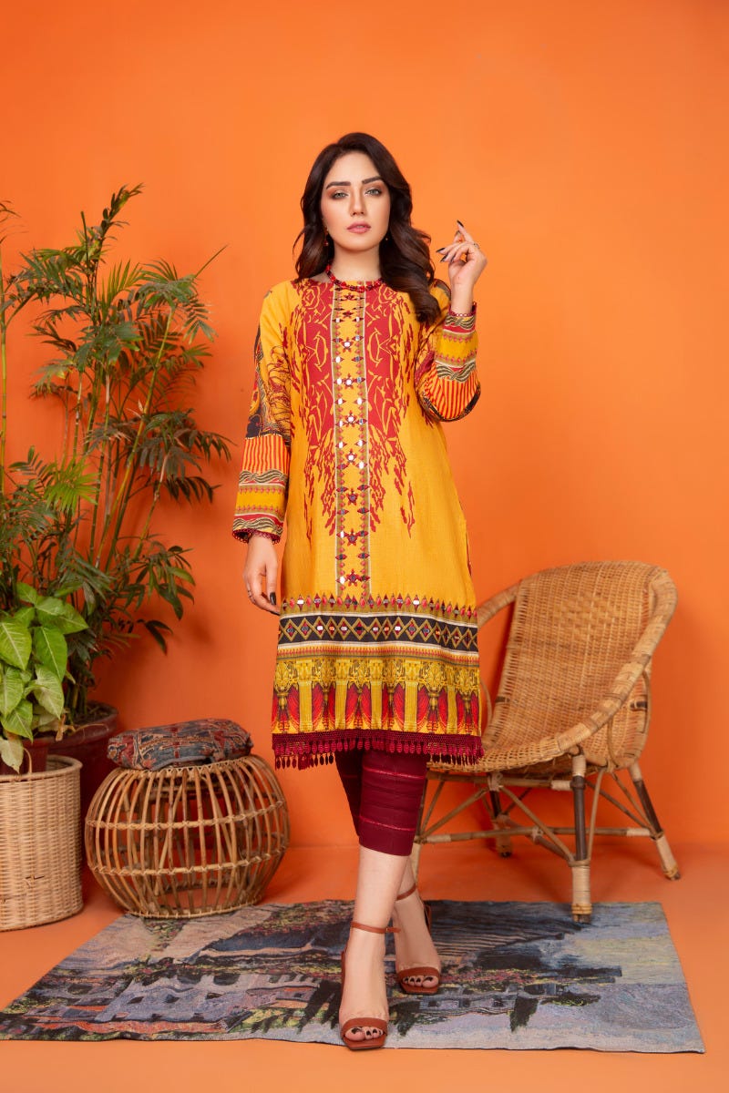 Khadar 2 Pcs Hand Work Ready to Wear Dress by Zaiwa 05