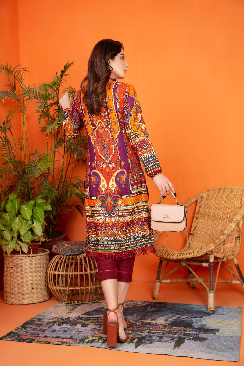 Khadar 2 Pcs Hand Work Ready to Wear Dress by Zaiwa 06