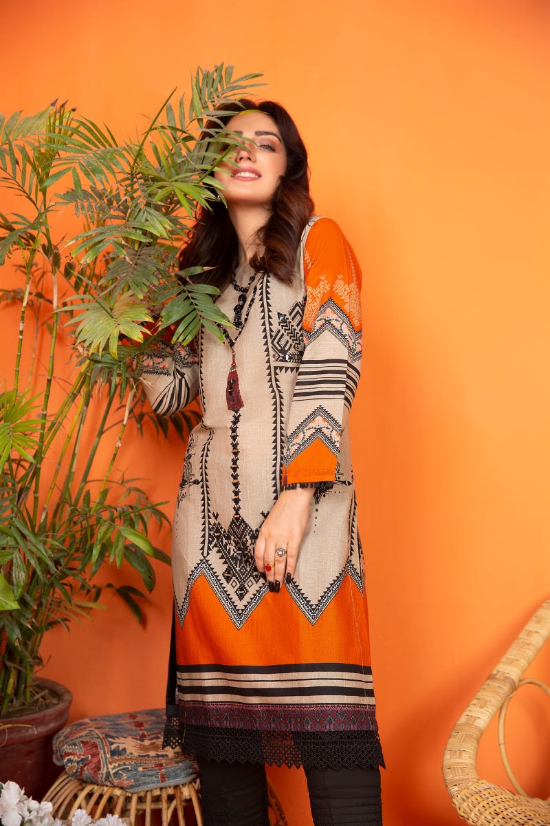 Khadar 2 Pcs Hand Work Ready to Wear Dress by Zaiwa 08