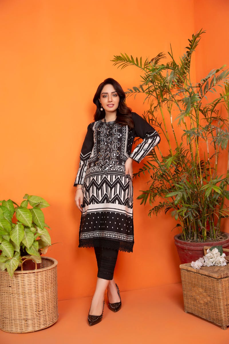 Khadar 2 Pcs Hand Work Ready to Wear Dress by Zaiwa 10