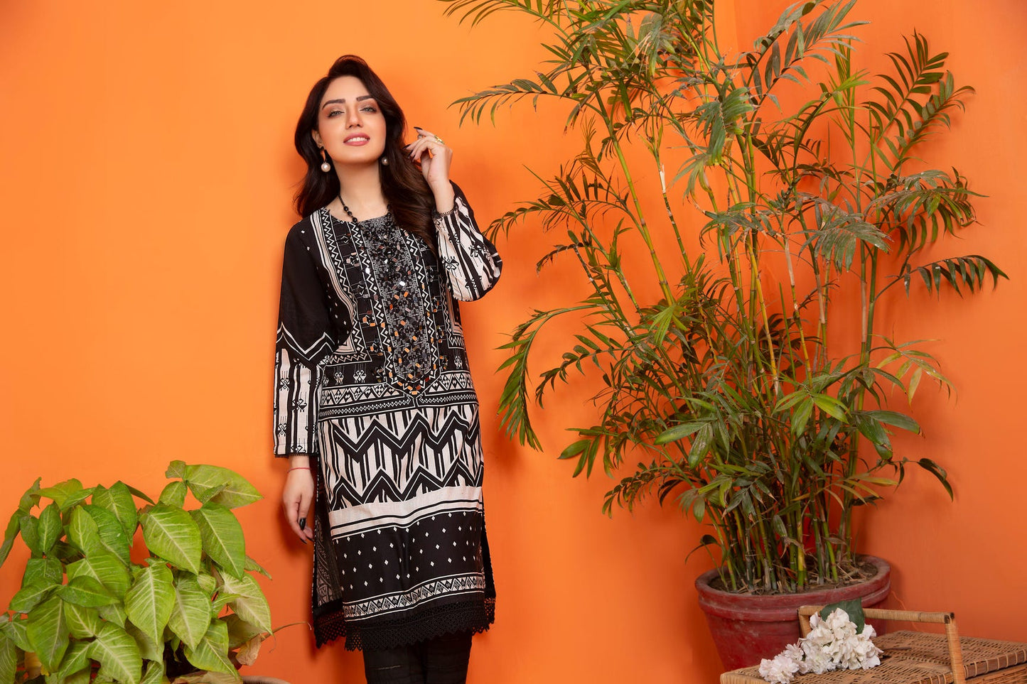 Khadar 2 Pcs Hand Work Ready to Wear Dress by Zaiwa 10