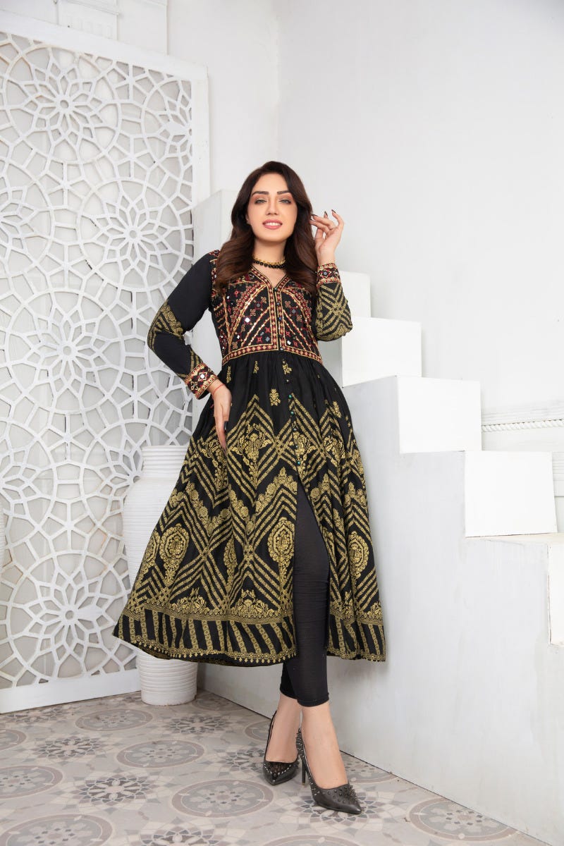 Ready to Wear Embroidered Kurta by Zaiwa 01
