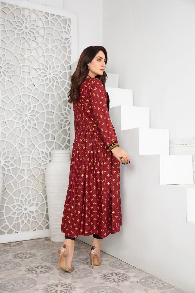 Ready to Wear Embroidered Kurta by Zaiwa 02