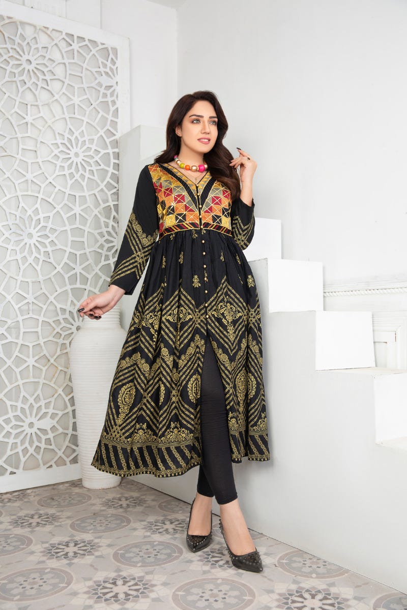 Ready to Wear Embroidered Kurta by Zaiwa 04