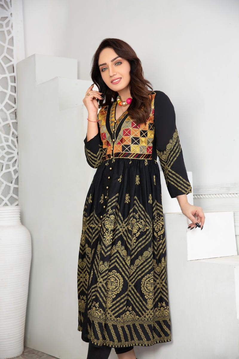 Ready to Wear Embroidered Kurta by Zaiwa 04