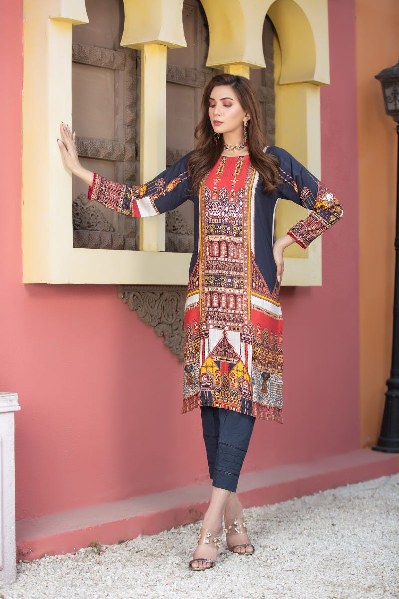 Ready to Wear 2 Pcs Handwork Dress by Zaiwa 04