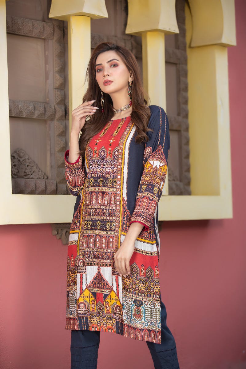 Ready to Wear 2 Pcs Handwork Dress by Zaiwa 04