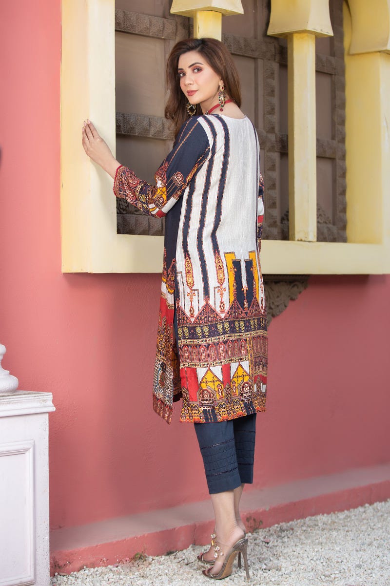 Ready to Wear 2 Pcs Handwork Dress by Zaiwa 04