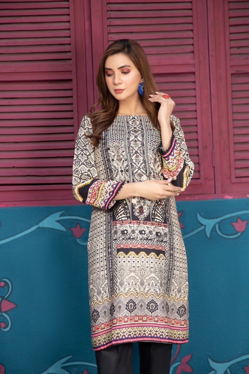 Ready to Wear 2 Pcs Handwork Dress by Zaiwa 07