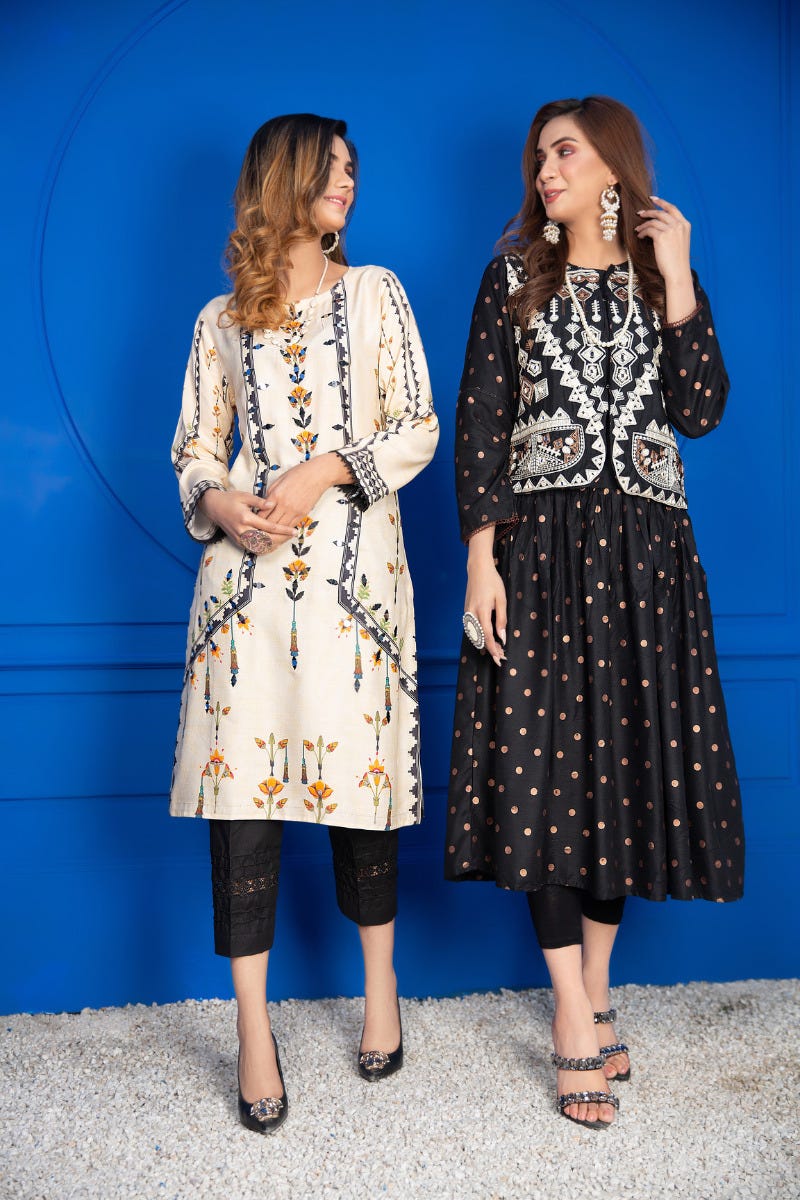 Ready to Wear Handwork Kurta by Zaiwa 10