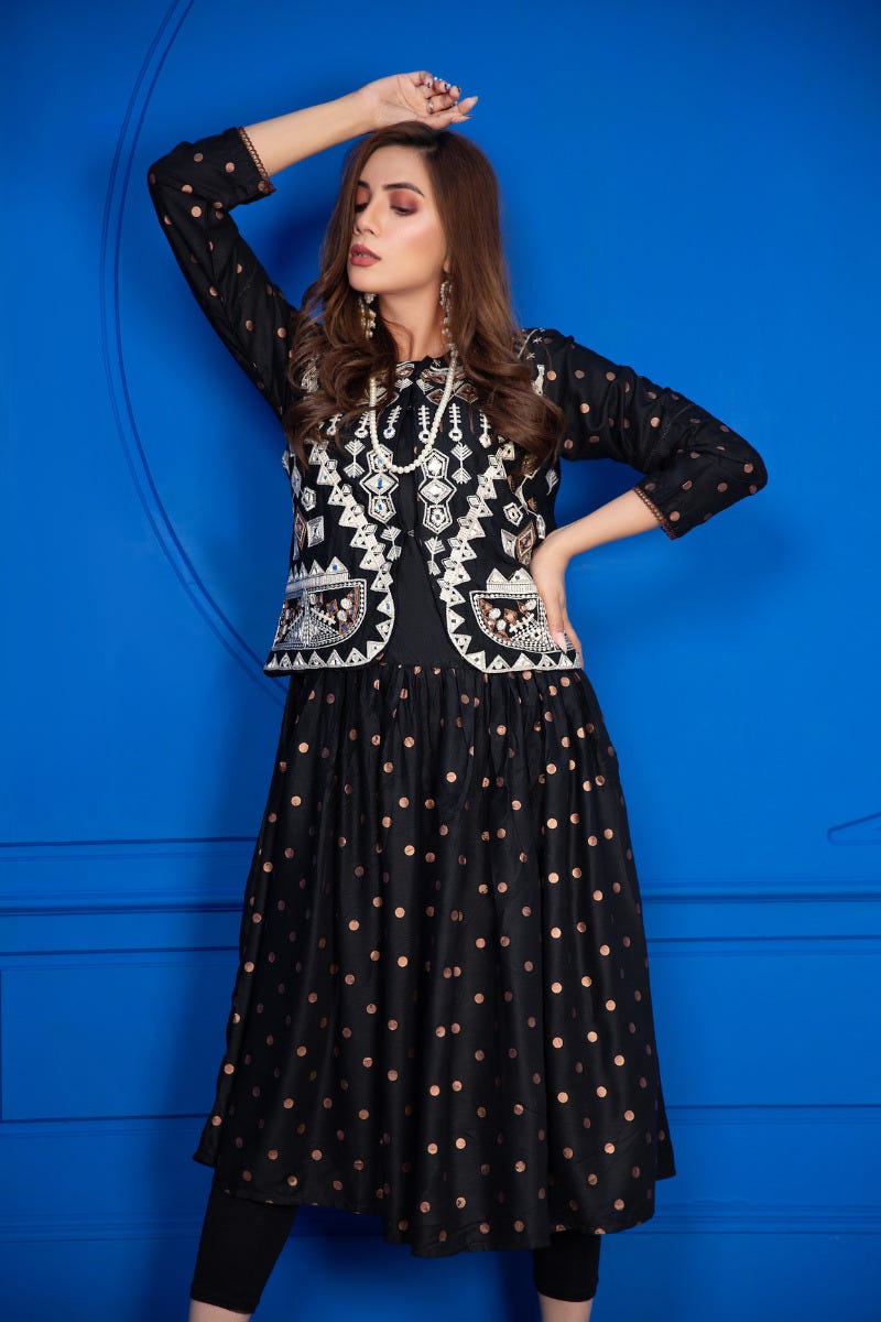 Ready to Wear Handwork Kurta by Zaiwa 10