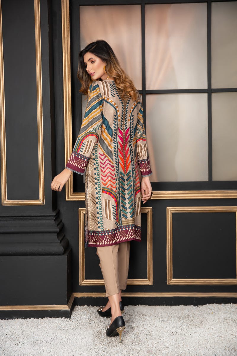 Ready to Wear 2 Pcs Handwork Dress by Zaiwa 11