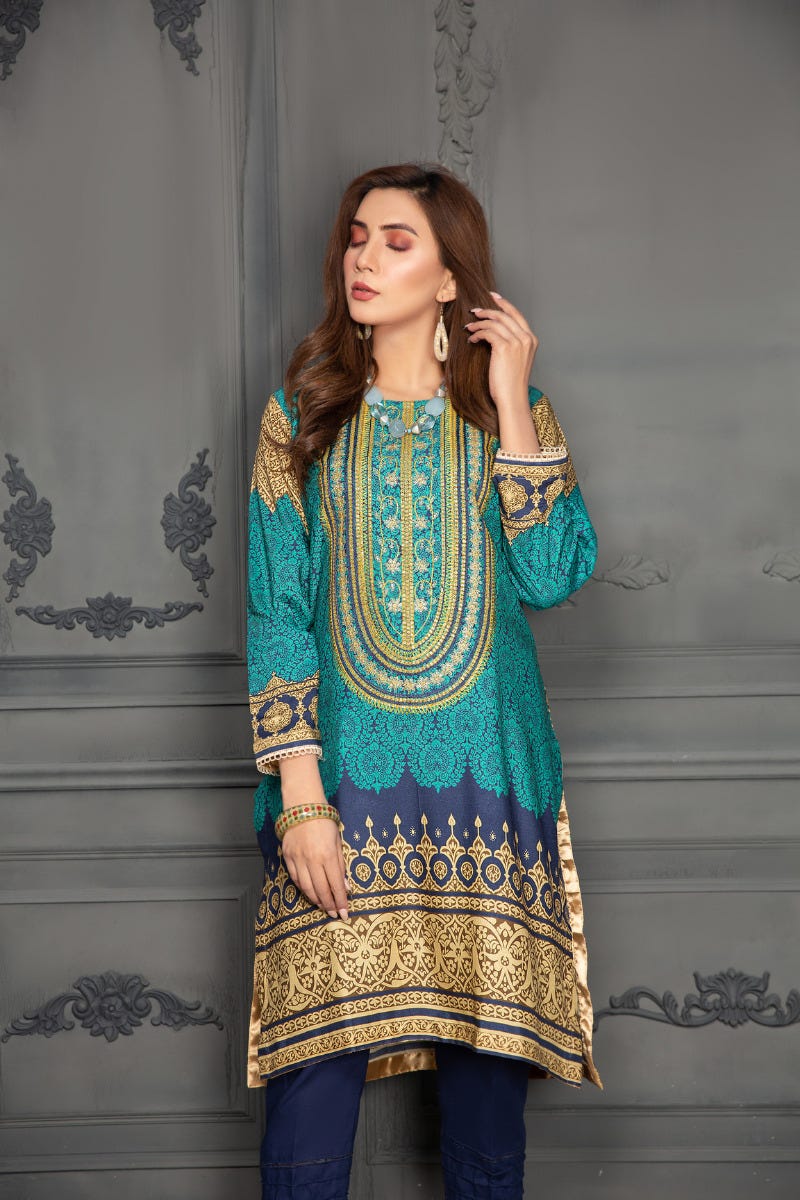 Ready to Wear 2 Pcs Handwork Dress by Zaiwa 15