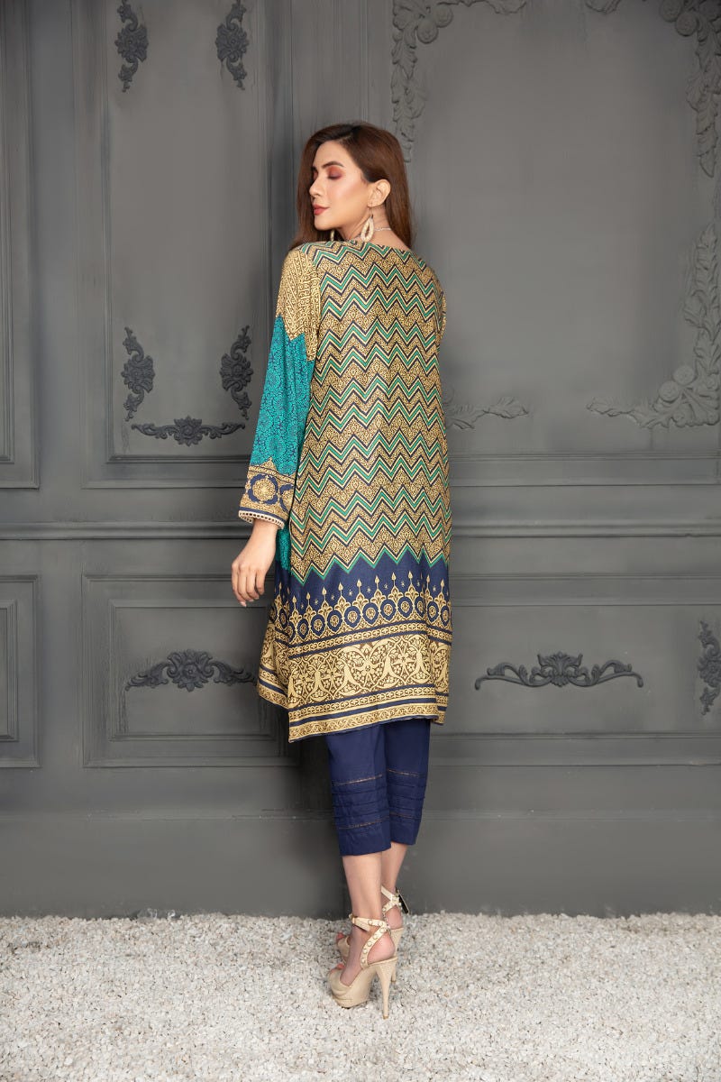 Ready to Wear 2 Pcs Handwork Dress by Zaiwa 15