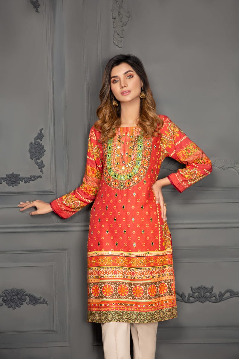 Ready to Wear 2 Pcs Handwork Dress by Zaiwa 16