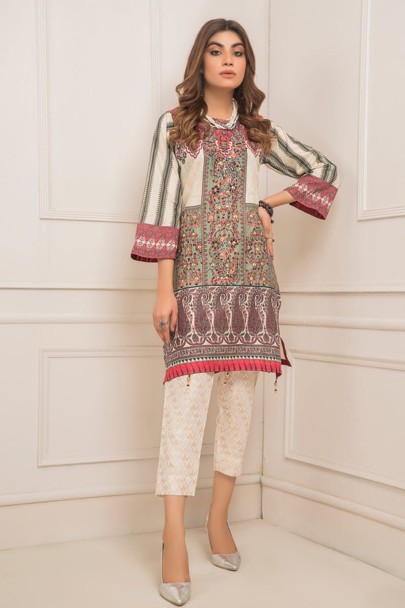 Ready to Wear Lawn Embroidered 2Pcs Collection by Zaiwa 04