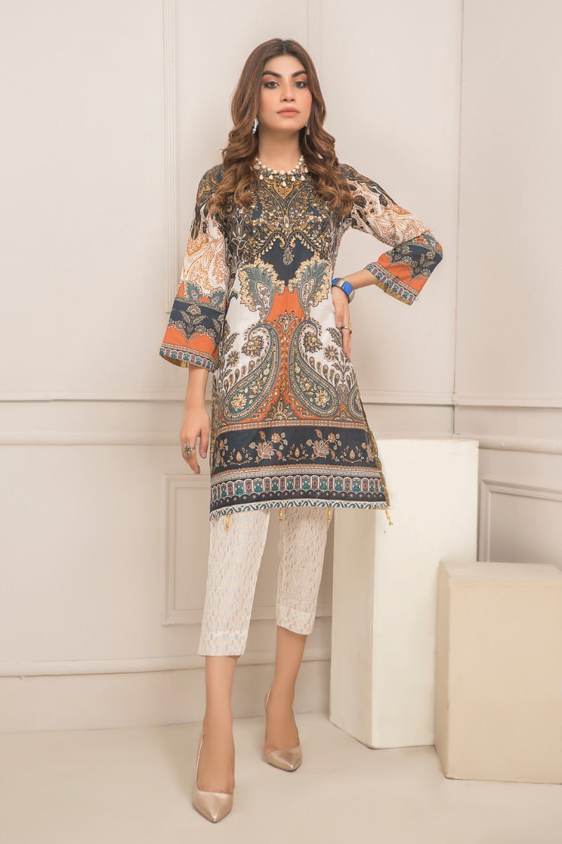 Ready to Wear Lawn Embroidered 2Pcs Collection by Zaiwa 11