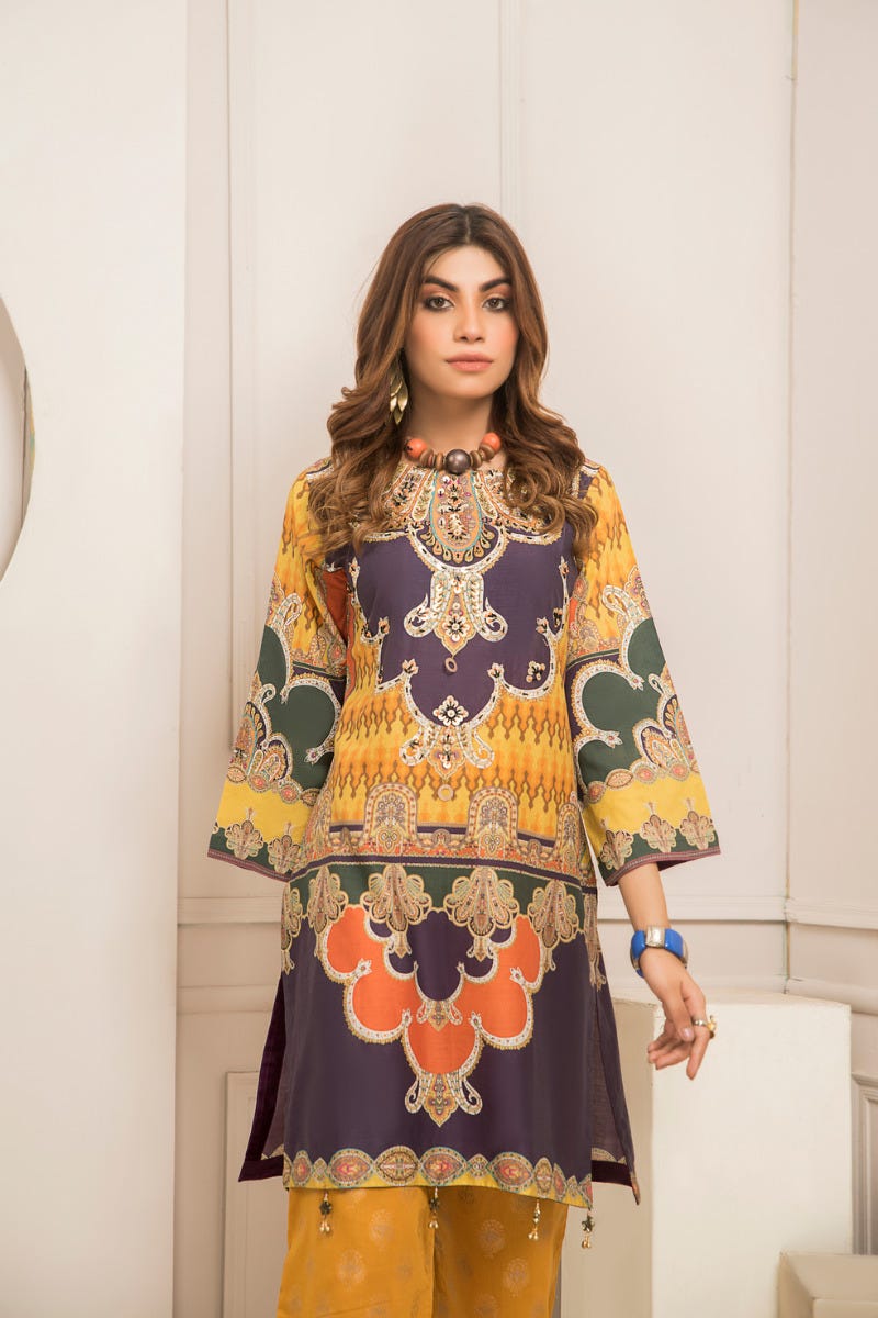 Ready to Wear Lawn Embroidered 2Pcs Collection by Zaiwa 15