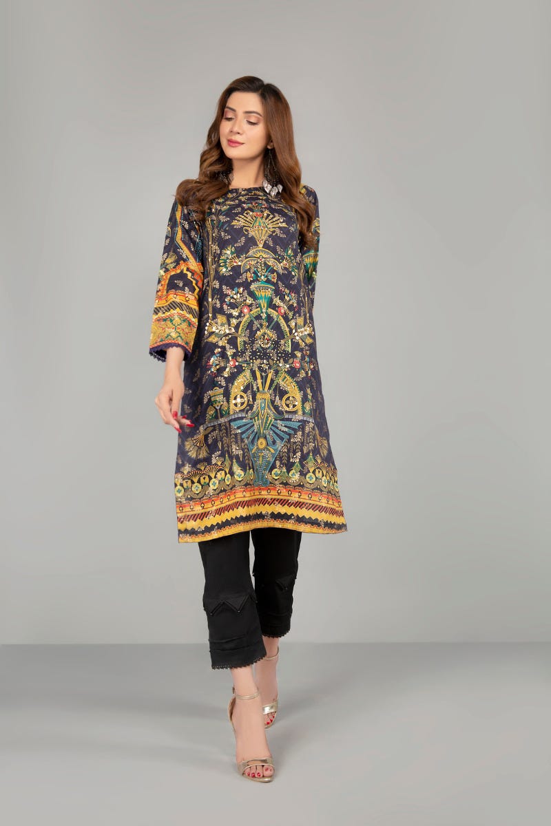 Jacquard Ready to Wear Handwork 2 Pcs Dress by Zaiwa 04