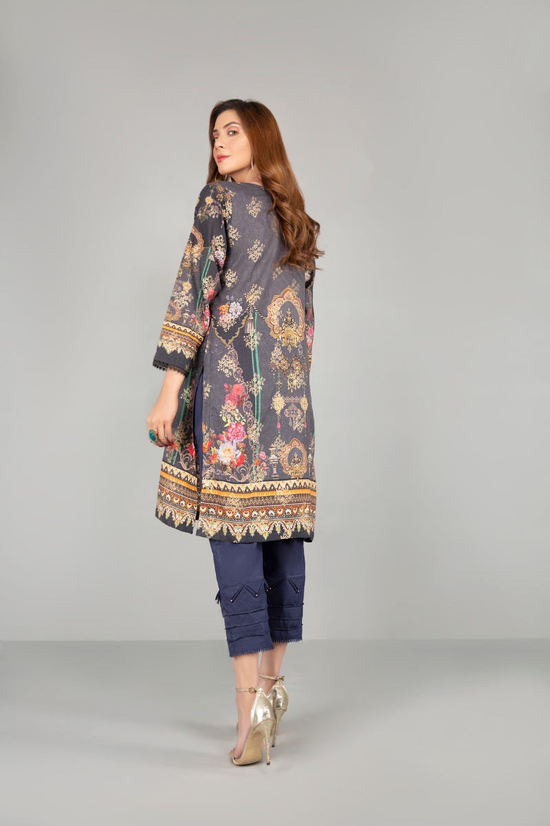 Jacquard Ready to Wear Handwork 2 Pcs Dress by Zaiwa 05