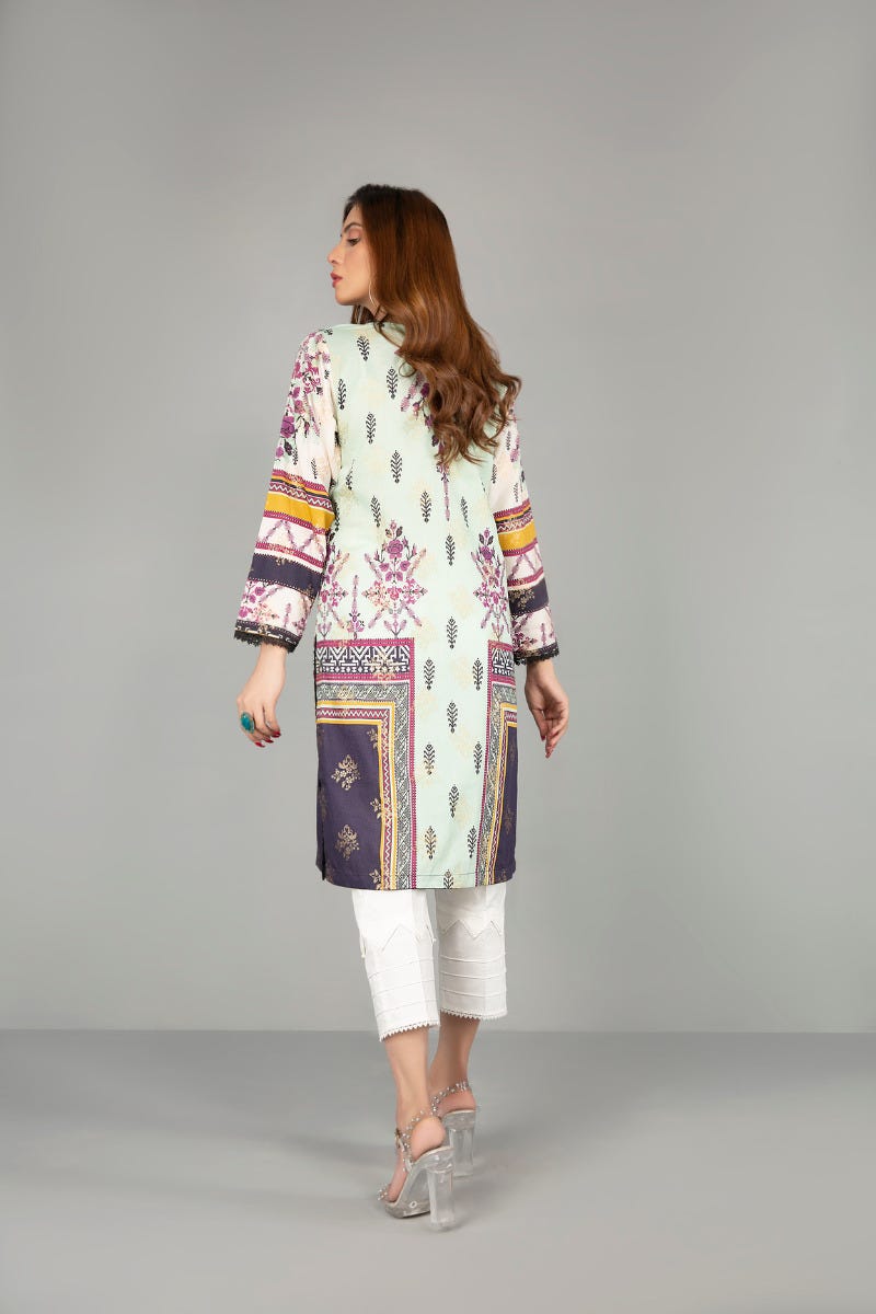 Jacquard Ready to Wear Handwork 2 Pcs Dress by Zaiwa 06