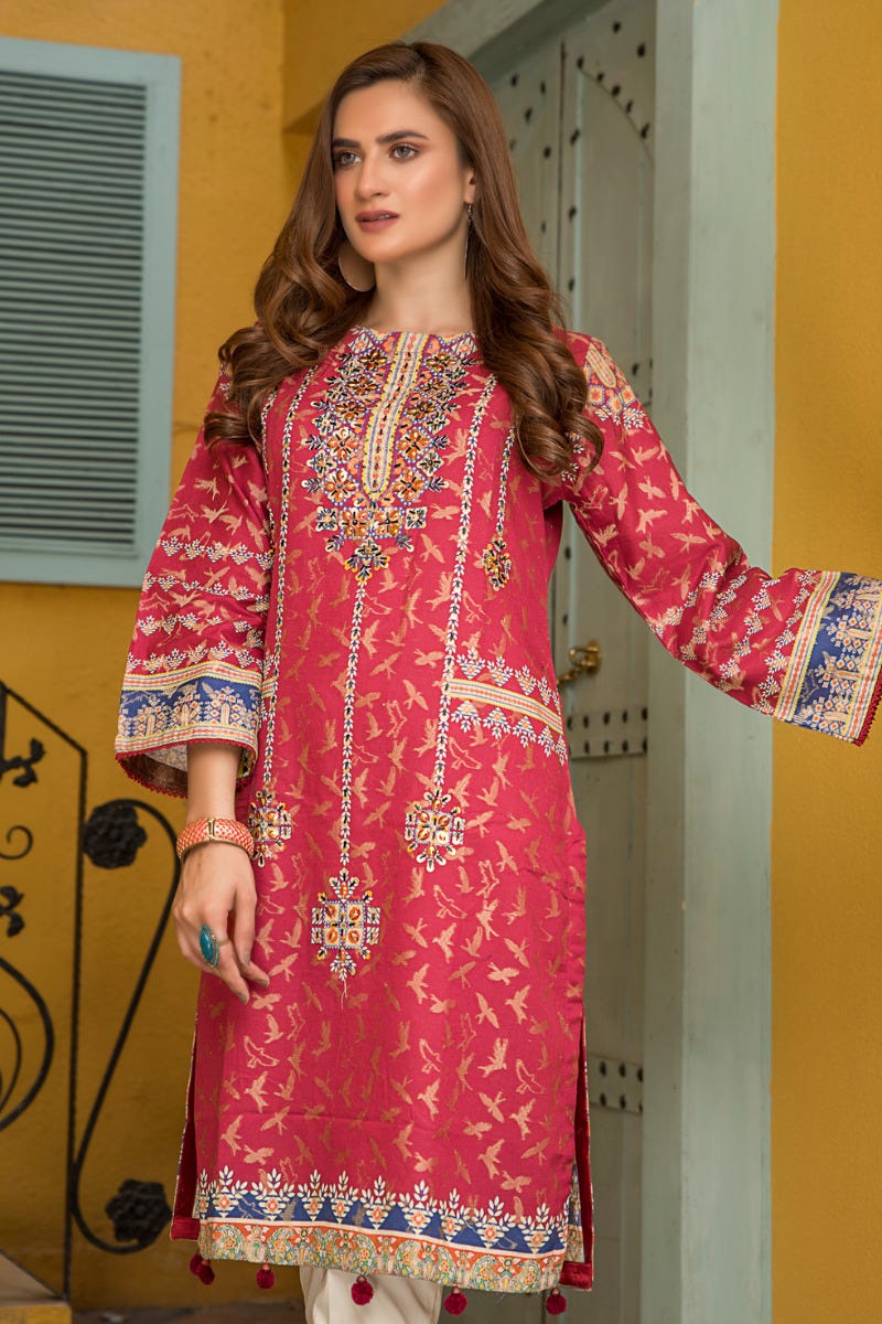 Ready to Wear 2 Pcs Jacquard Embroidered Collection by Zaiwa 10