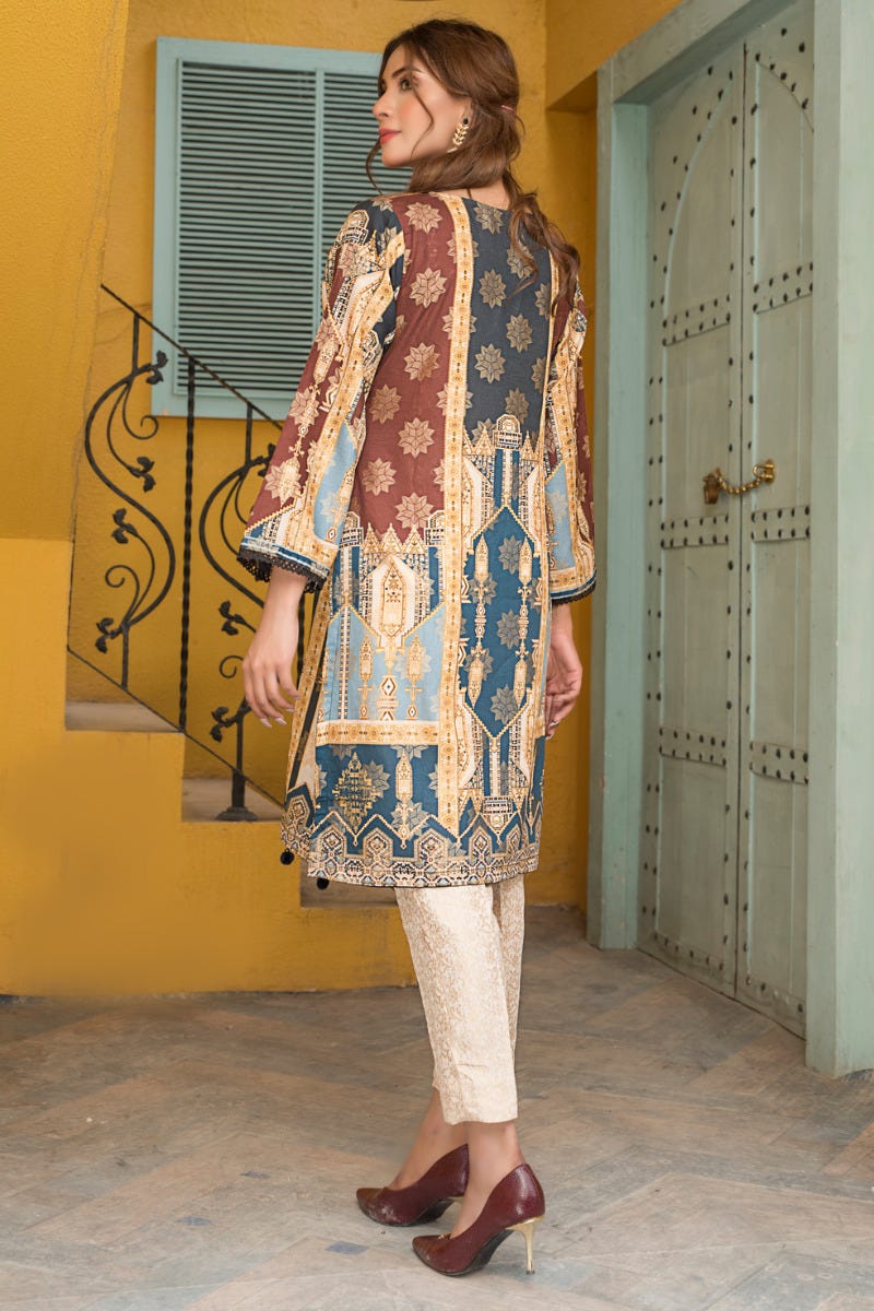 Ready to Wear 2 Pcs Lawn Embroidered Collection by Zaiwa 11
