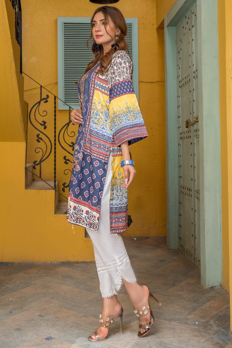 Ready to Wear 2 Pcs Lawn Embroidered Collection by Zaiwa 16