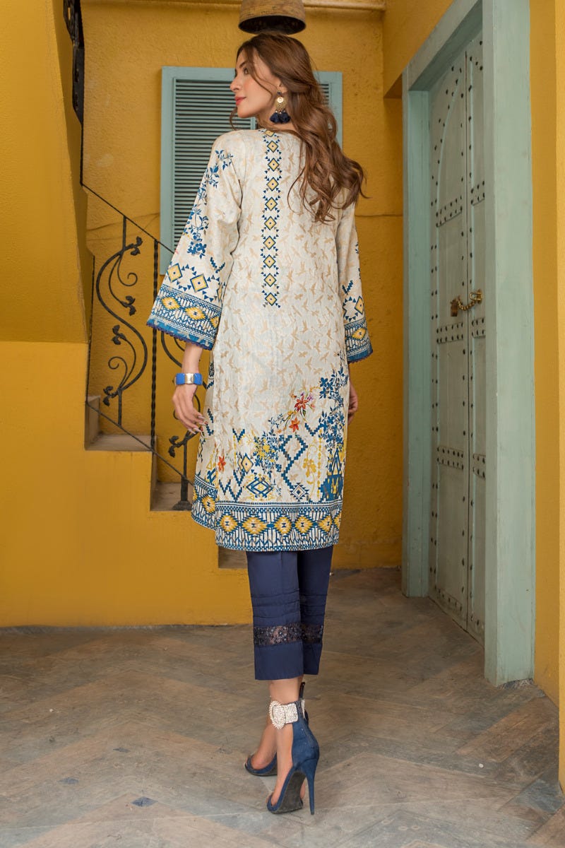 Ready to Wear 2 Pcs Lawn Embroidered Collection by Zaiwa 17