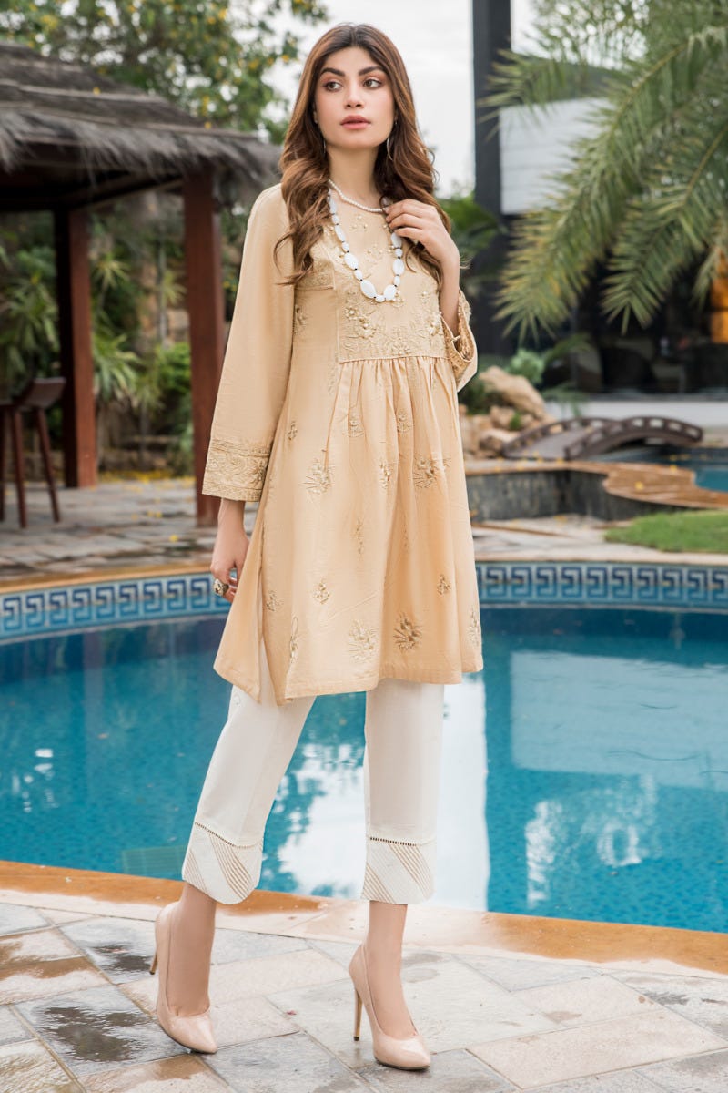 Ready to Wear Embroidered Kurta by Zaiwa 07