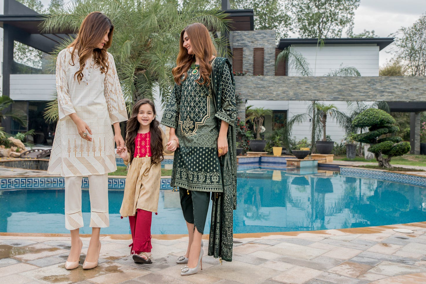 Jacquard Lawn Ready to Wear Dress by Zaiwa 01