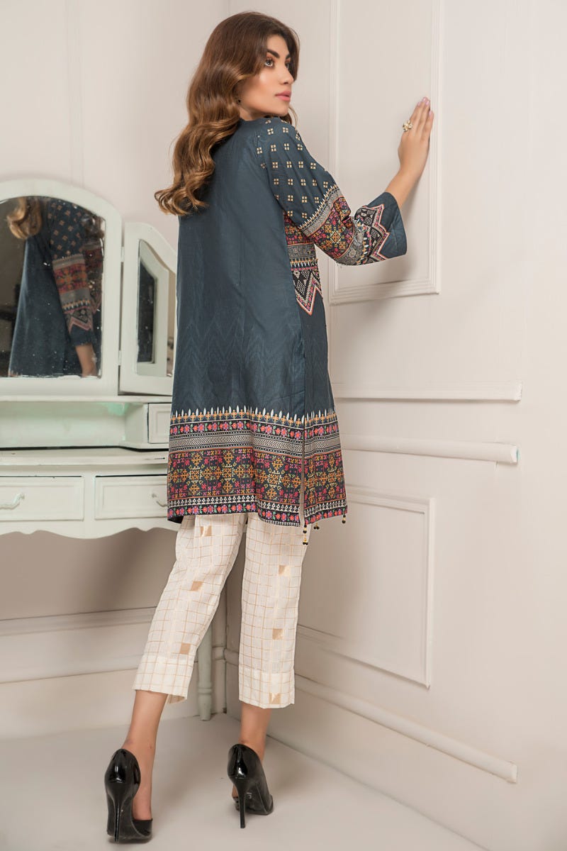 Ready to Wear Lawn 2 Pcs Hand Work Dress by Zaiwa 06