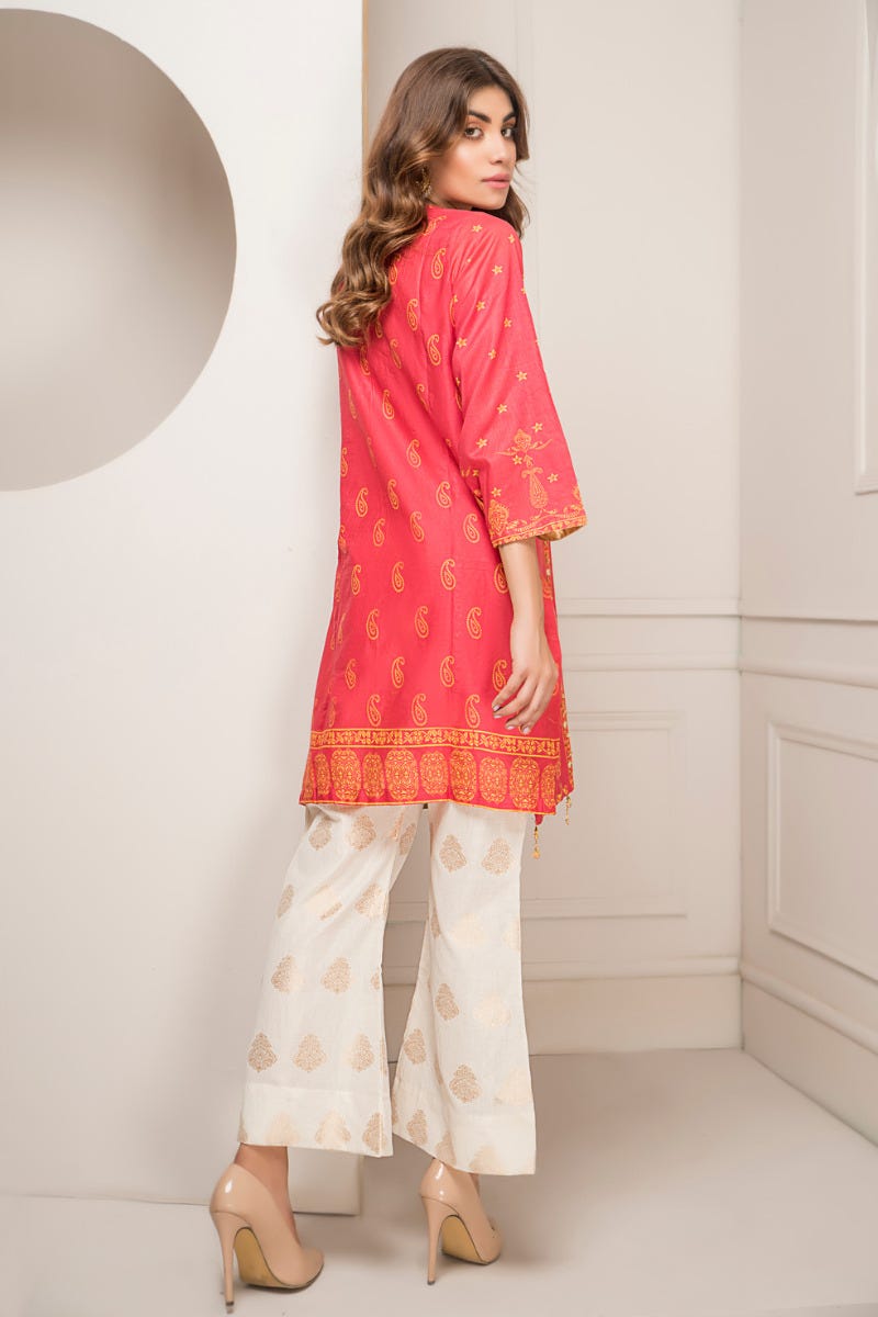 Ready to Wear Lawn 2 Pcs Hand Work Dress by Zaiwa 08