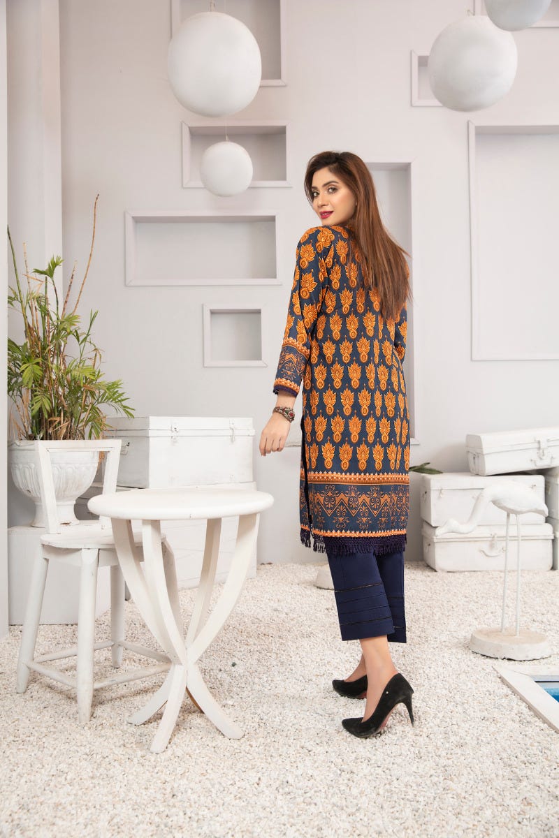 Winter 2 Pcs Ready to Wear Hand Embroidered Collection by Zaiwa 10