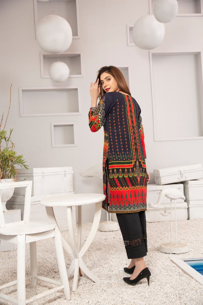 Winter 2 Pcs Ready to Wear Hand Embroidered Collection by Zaiwa 09