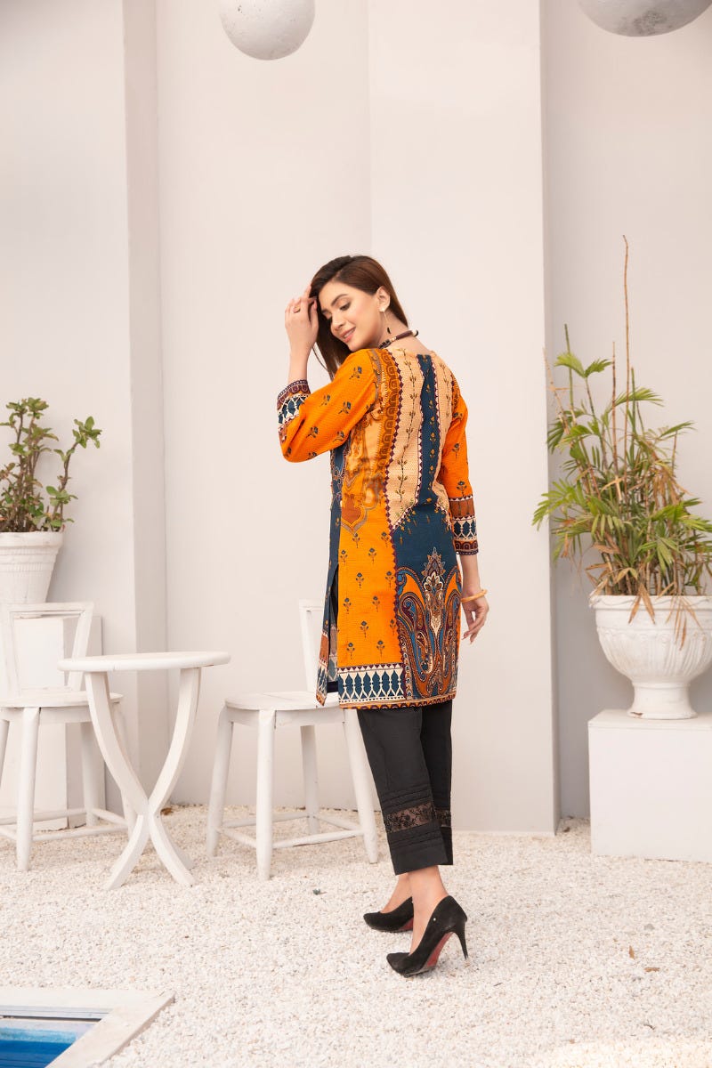 Winter 2 Pcs Ready to Wear Hand Embroidered Collection by Zaiwa 01