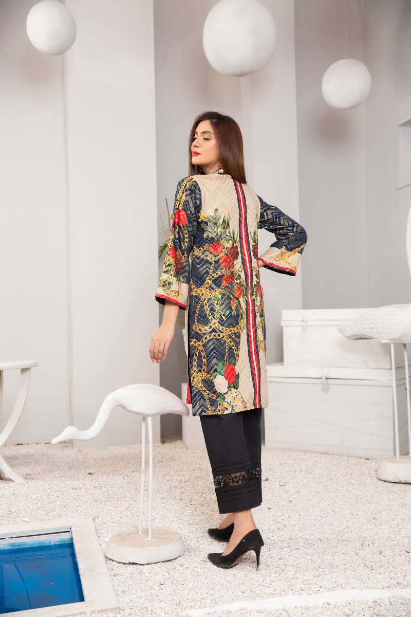 Winter Ready to Wear Kurta Hand Embroidered Collection by Zaiwa 15