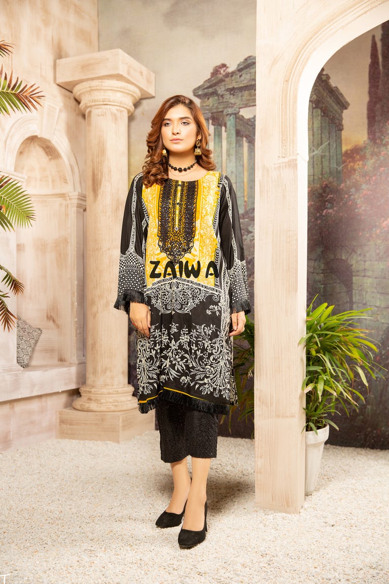 Winter Ready to Wear Embroidered Kurta by Zaiwa