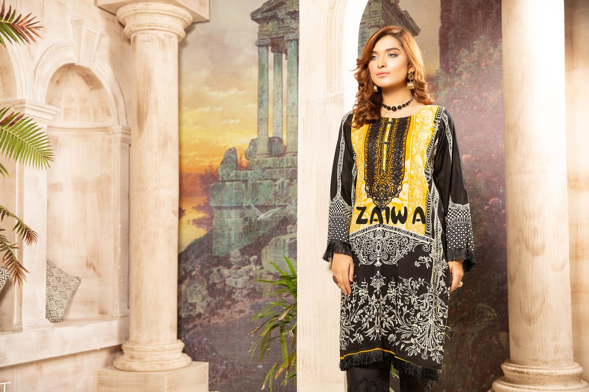 Winter Ready to Wear Embroidered Kurta by Zaiwa