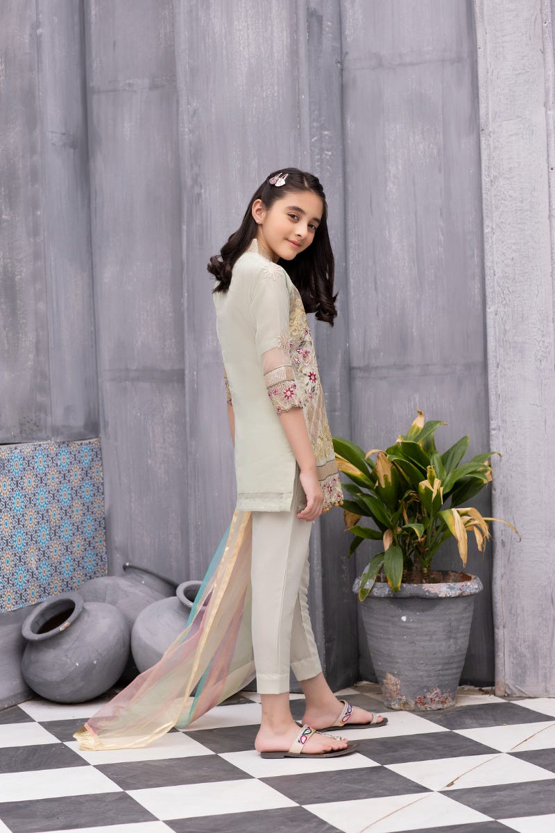 Kids Formal Organza Ready to Wear Embroidered Collection by Zara Manan 02