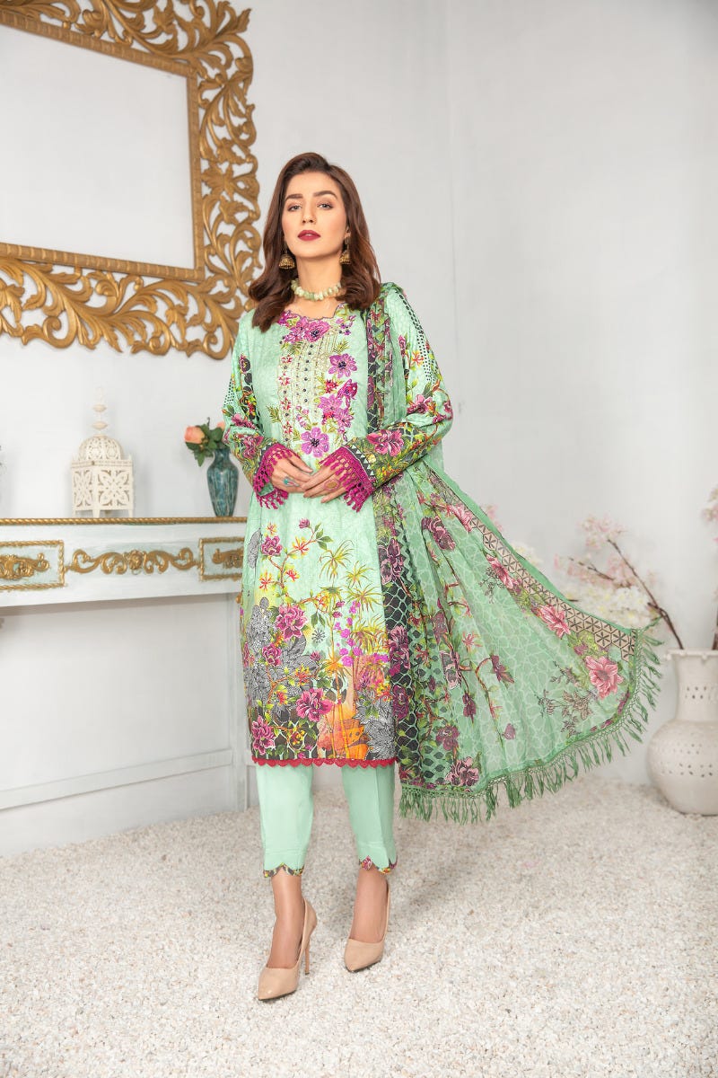 Ready to Wear Handwork Detailed 3 Pcs Dress by Zimal 06