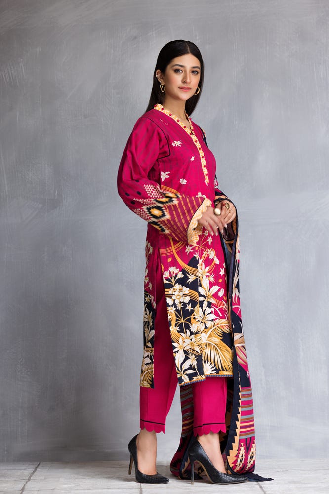 Winter Khadar 3 Pcs Dress by Zimal 03