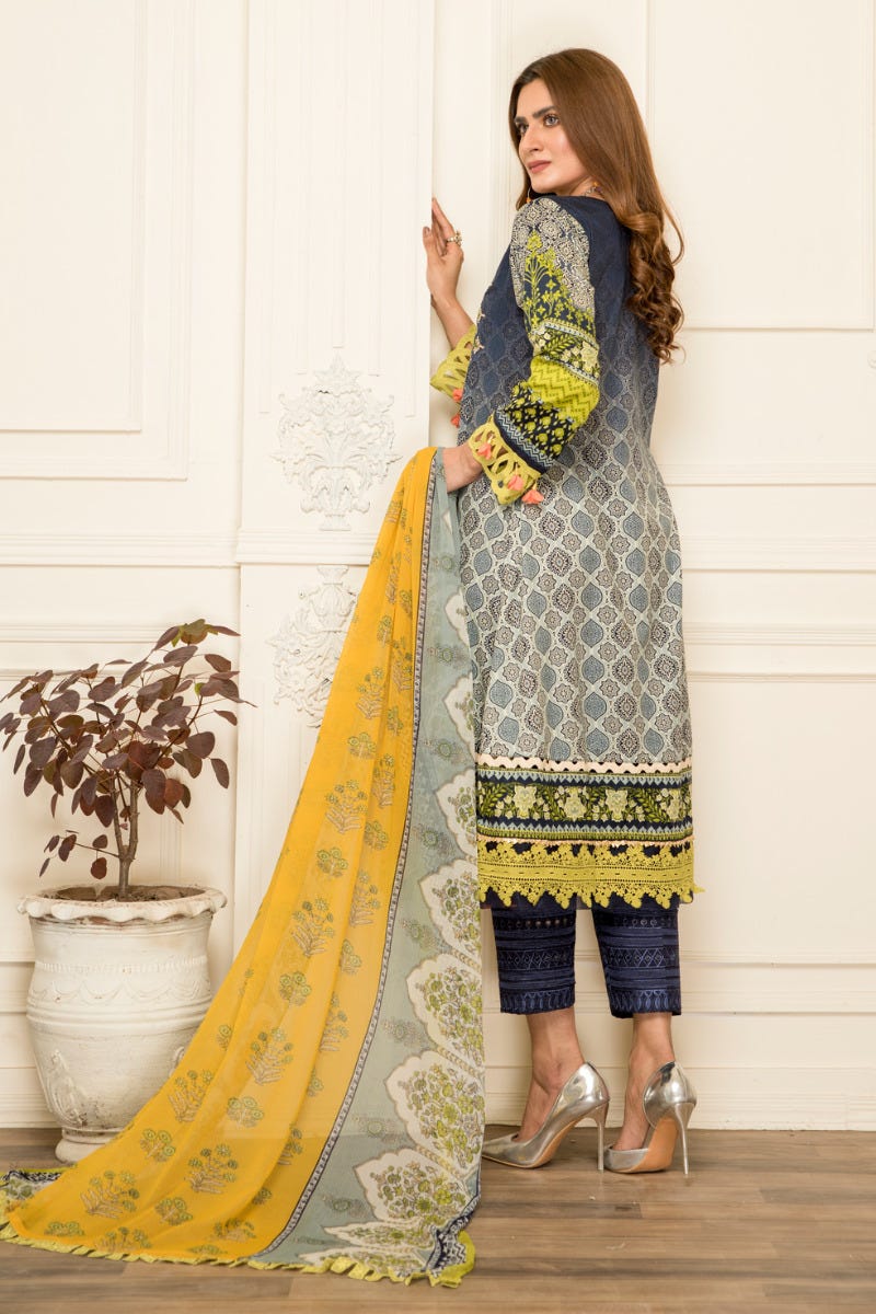 Ready to Wear Lawn Embroidered 3Pcs Collection by Zimal 03