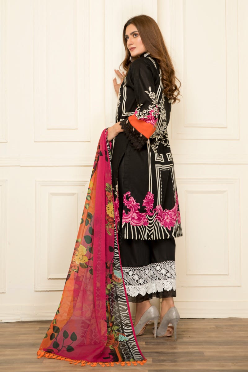 Ready to Wear Lawn Embroidered 3Pcs Collection by Zimal 01