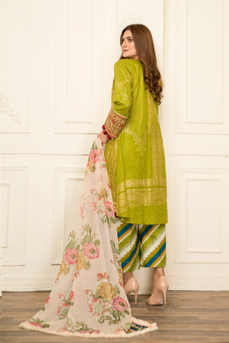 Ready to Wear Lawn Embroidered 3Pcs Collection by Zimal 07