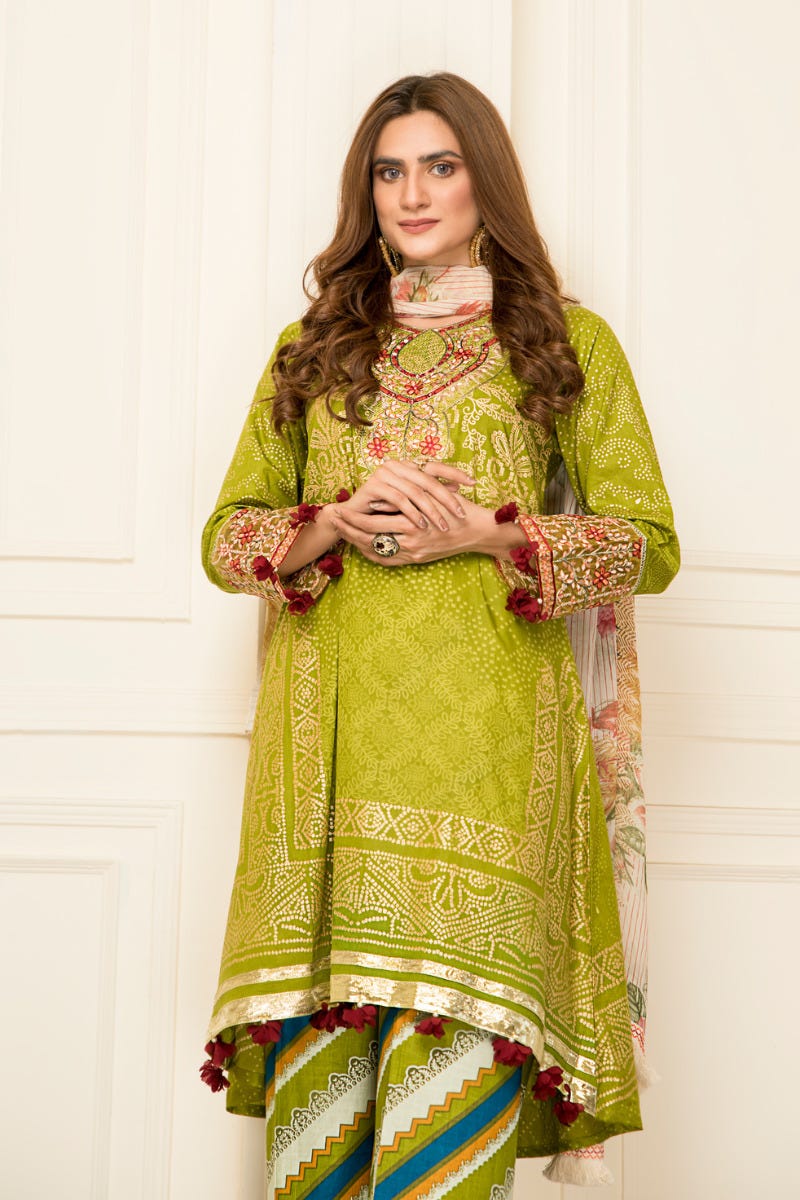Ready to Wear Lawn Embroidered 3Pcs Collection by Zimal 07