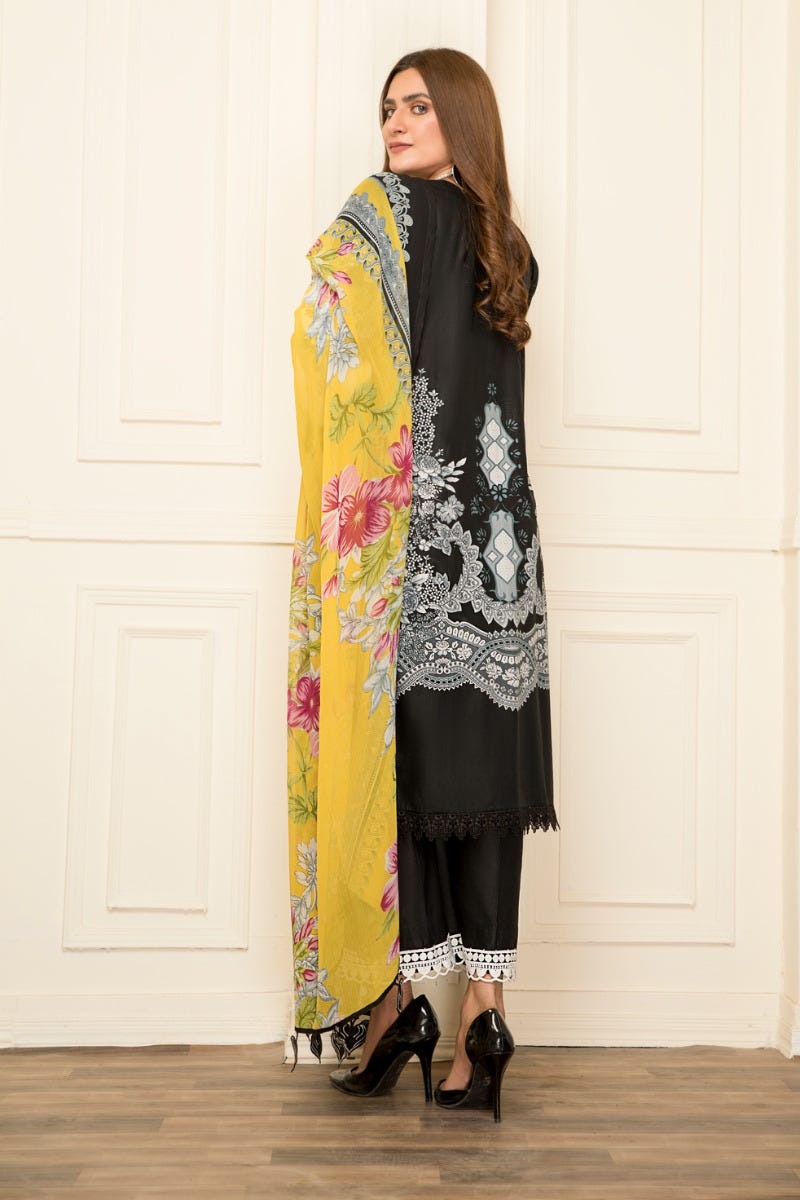 Ready to Wear Lawn Embroidered 3Pcs Collection by Zimal 04